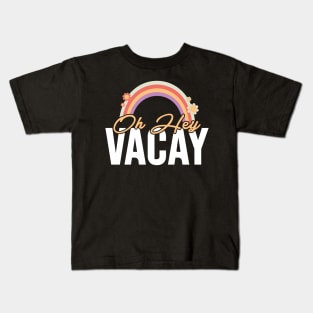 Retro Summer Beach Vacation Motivational Sayings Kids T-Shirt